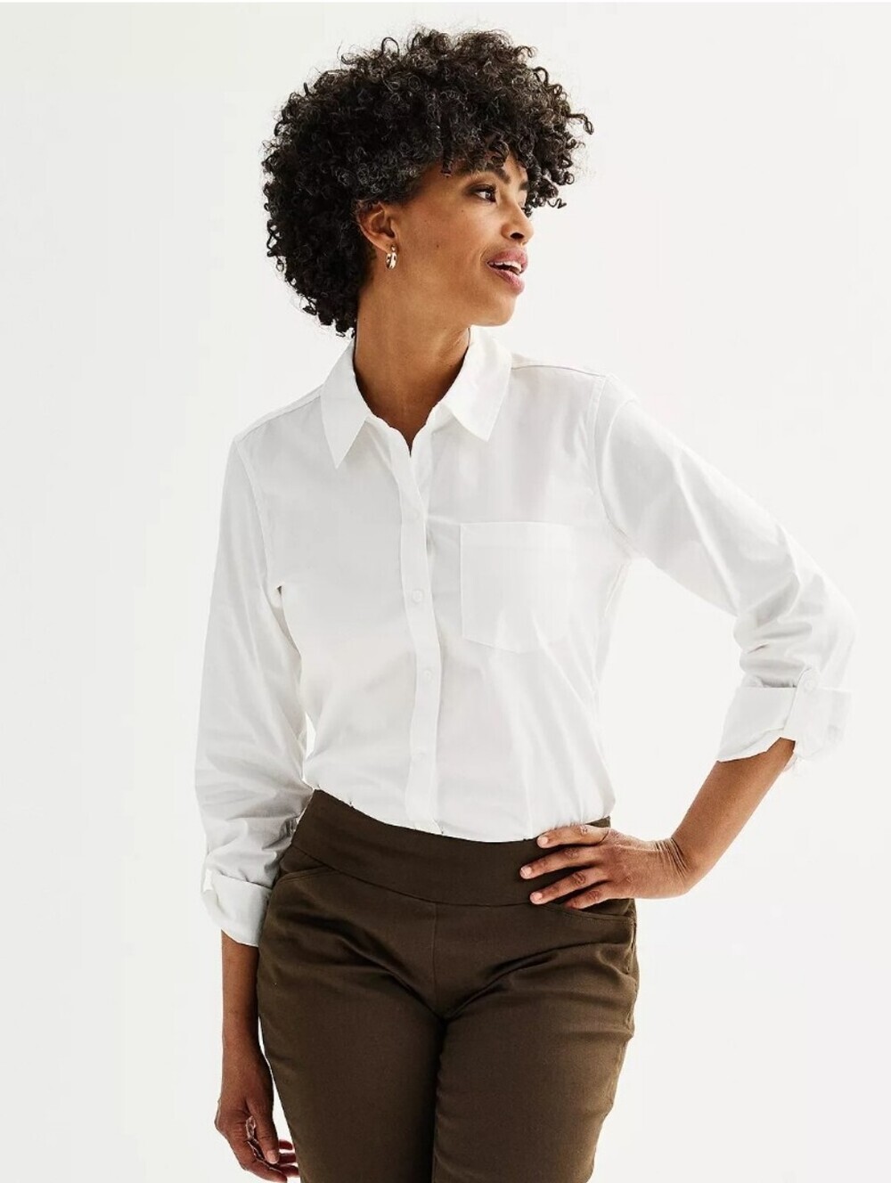 Croft & Barrow® Essential Pocket Button Down Shirt